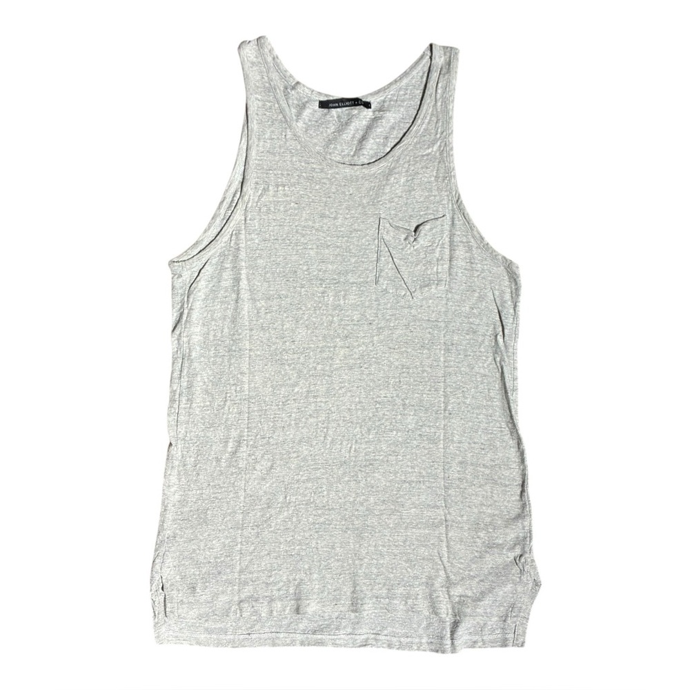 John Elliott + Co Silk Cotton Pocket Tank